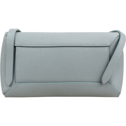 Celine Light Blue Leather Grained Calfskin Belt Handbag