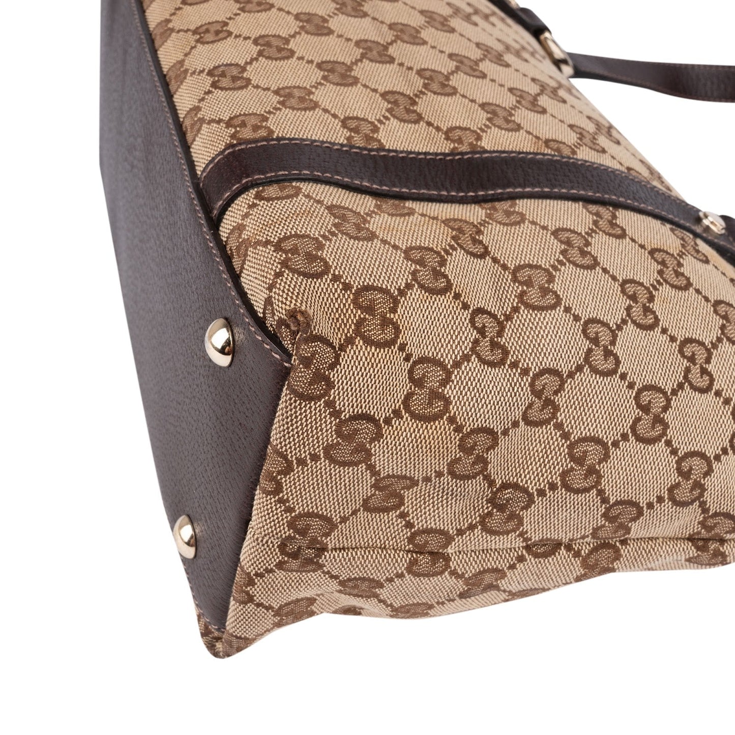 Gucci Monogram GG Canvas Abbey Tote Shoulder Bag