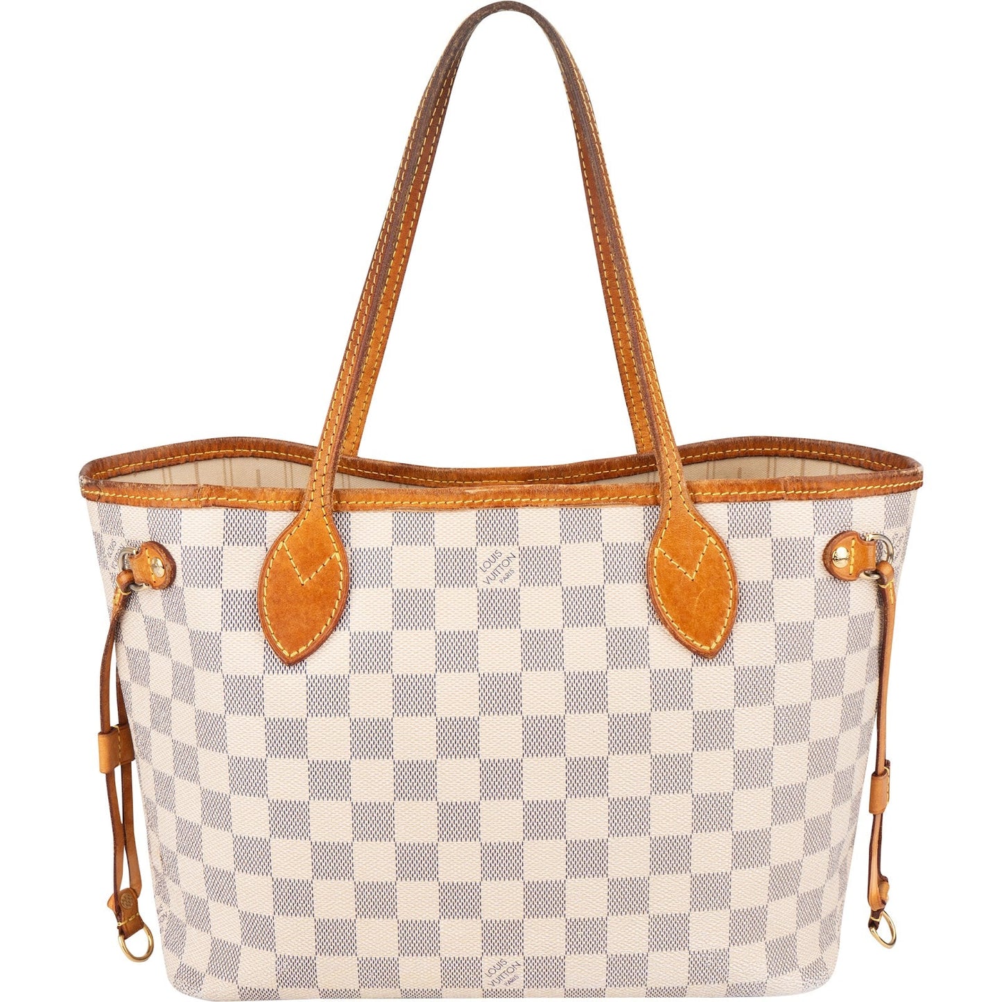 Louis Vuitton Monogram Damier Azur Canvas Neverfull PM Handbag