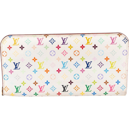 Louis Vuitton Canvas Monogram Multicolor Zippy Clip Organizer Wallet