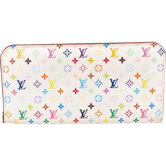 Louis Vuitton Canvas Monogram Multicolor Zippy Clip Organizer Wallet