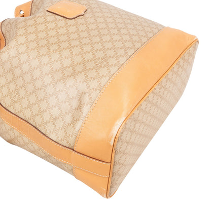 Céline Macadam Monogram Bucket Drawstring Shoulder Bag