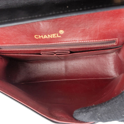 Chanel Quilted Lambskin Medium 24K Gold Double Flap Shoulder Bag