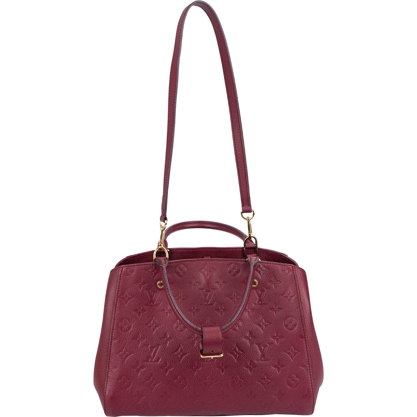 Louis Vuitton Leather Monogram Empreinte Montaigne MM Handbag