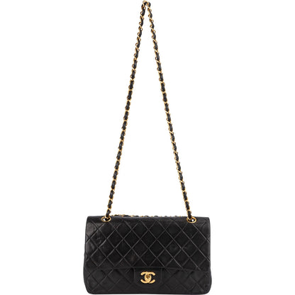 Chanel Quilted Lambskin 24K Gold Medium Double Flap Shoulder Bag