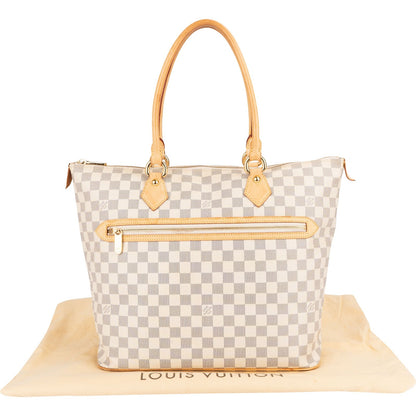 Louis Vuitton Monogram Damier Azur Saleya GM Handbag