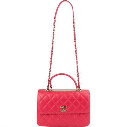Chanel Quilted Lambskin Trendy CC Top Handle Handbag