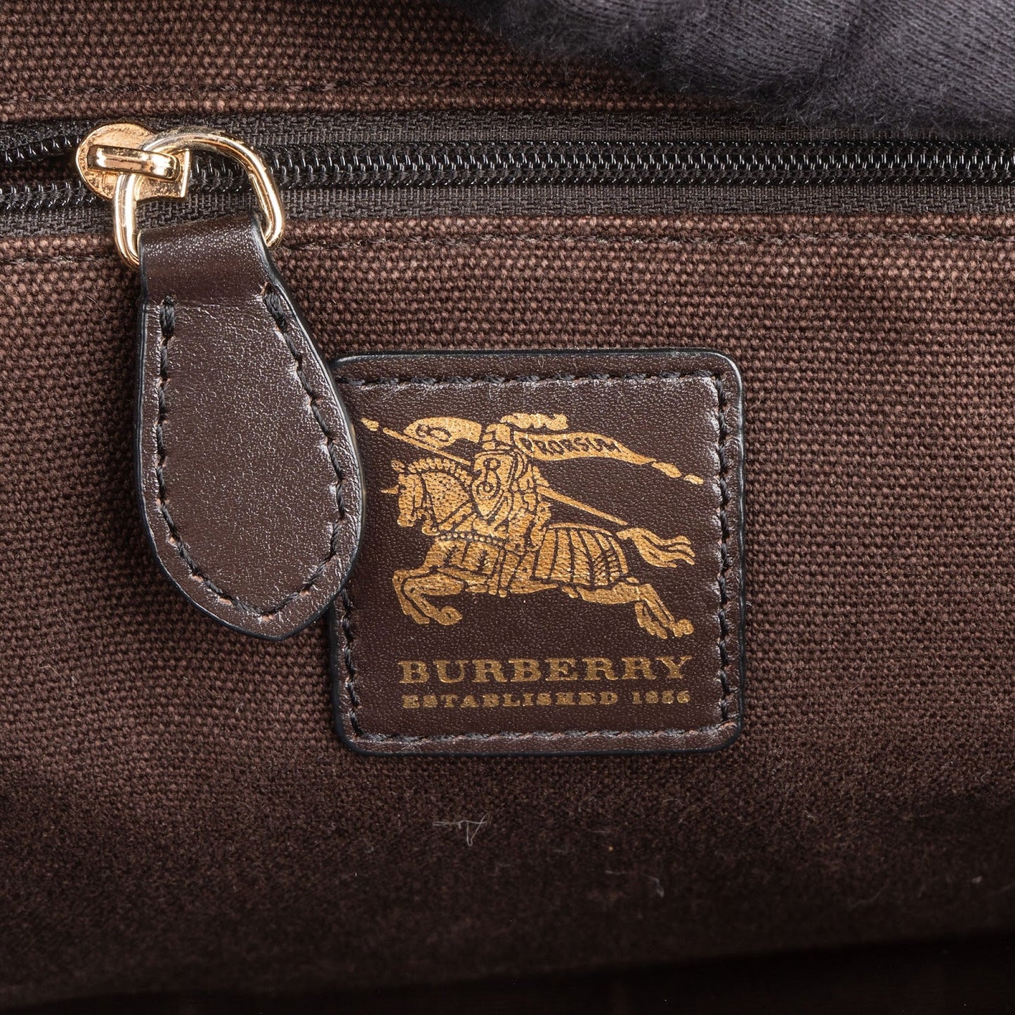 Burberry Haymarket Check Tote Shoulder Bag