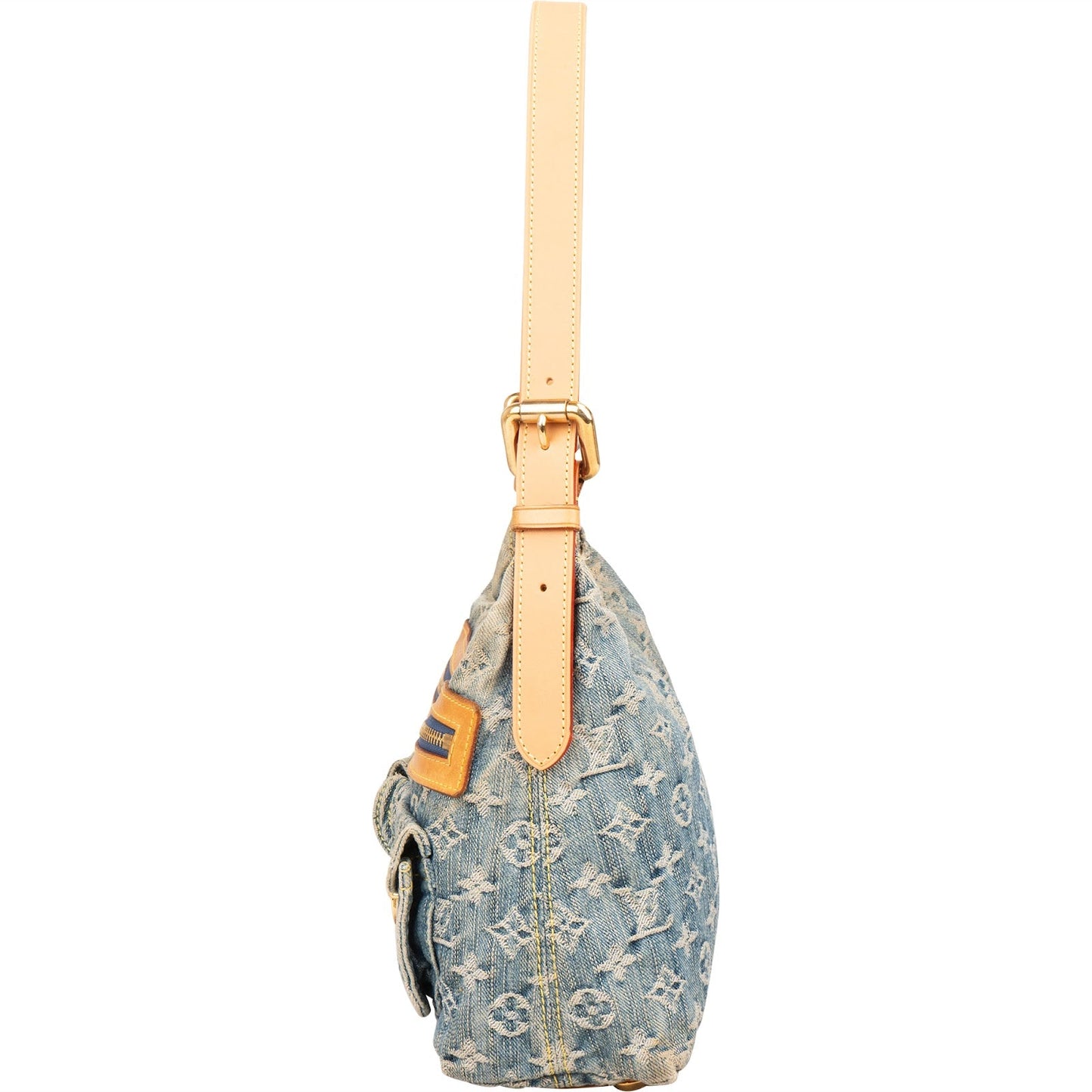 Louis Vuitton Monogram Denim Baggy PM Shoulder Bag