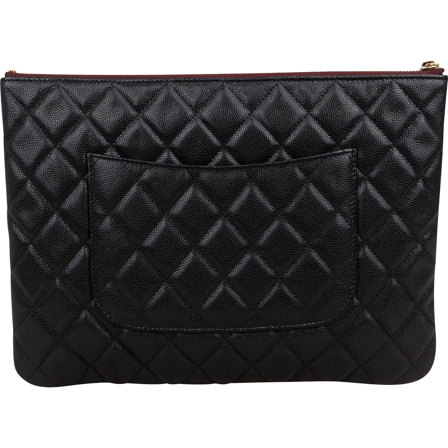 Chanel Quilted Lambskin CC Clutch