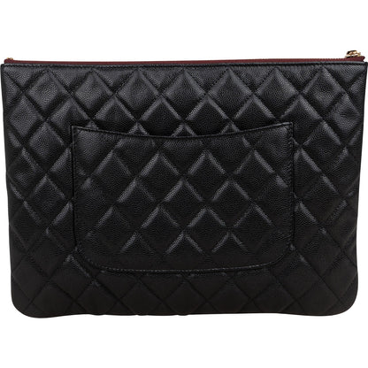 Chanel Quilted Lambskin CC Clutch