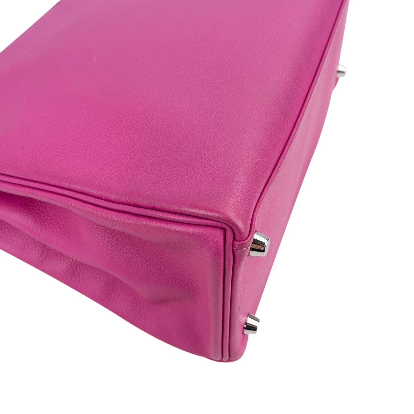 Hermès Pink Chevre Leather Palladium Kelly 28 Handbag