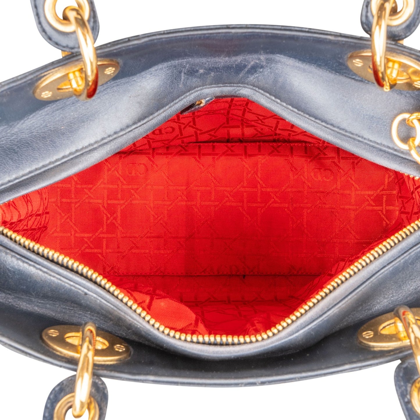 Christian Dior Quilted Leather Lady Dior Handbag