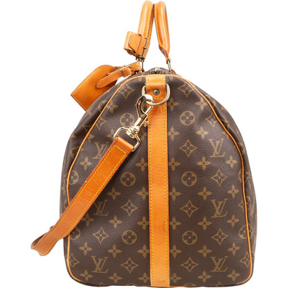 Louis Vuitton Monogram Canvas Keepall 55 Bandoulière Travel Bag