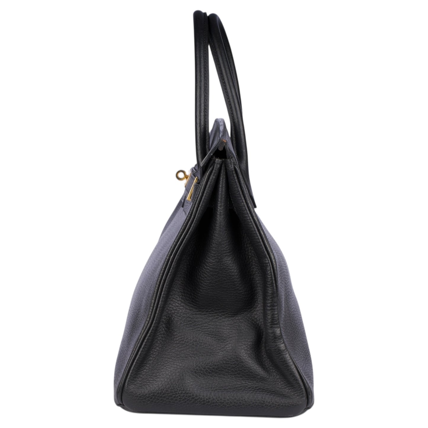 Hermès Black Leather Birkin 35 Handbag