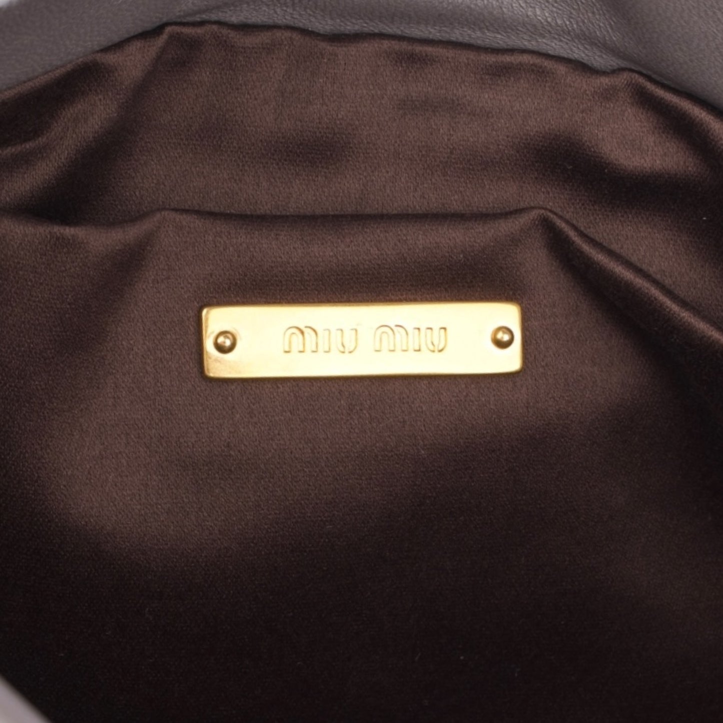 Miu Miu Quilted Leather Pochette Shoulder Bag