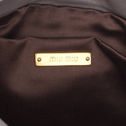 Miu Miu Quilted Leather Pochette Shoulder Bag