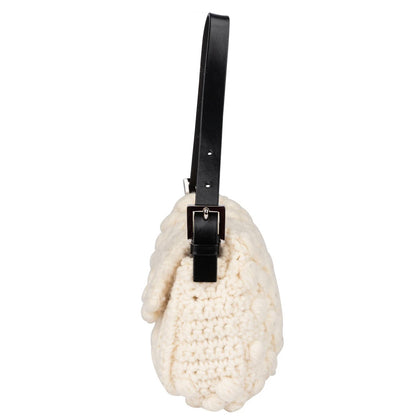 Fendi Limited Wool Baguette Handbag