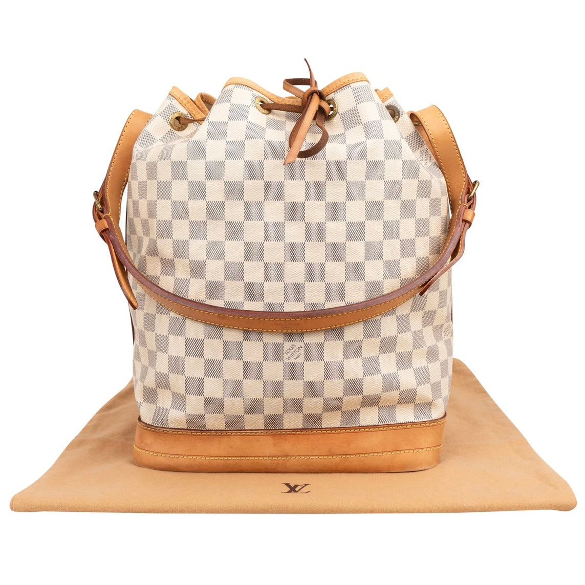 Louis Vuitton Monogram Damier Azur Canvas Sac Noé Grande Shoulder Bag