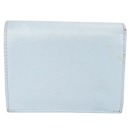 Prada Saffiano Leather Triangle Small Bifold Wallet