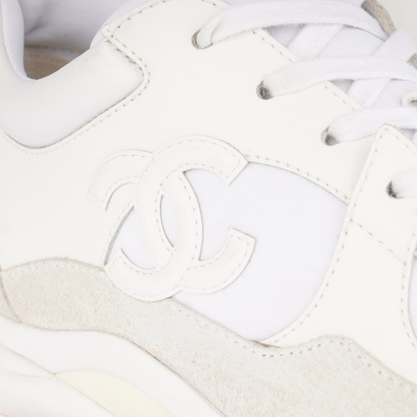 Chanel CC Suede Sneaker