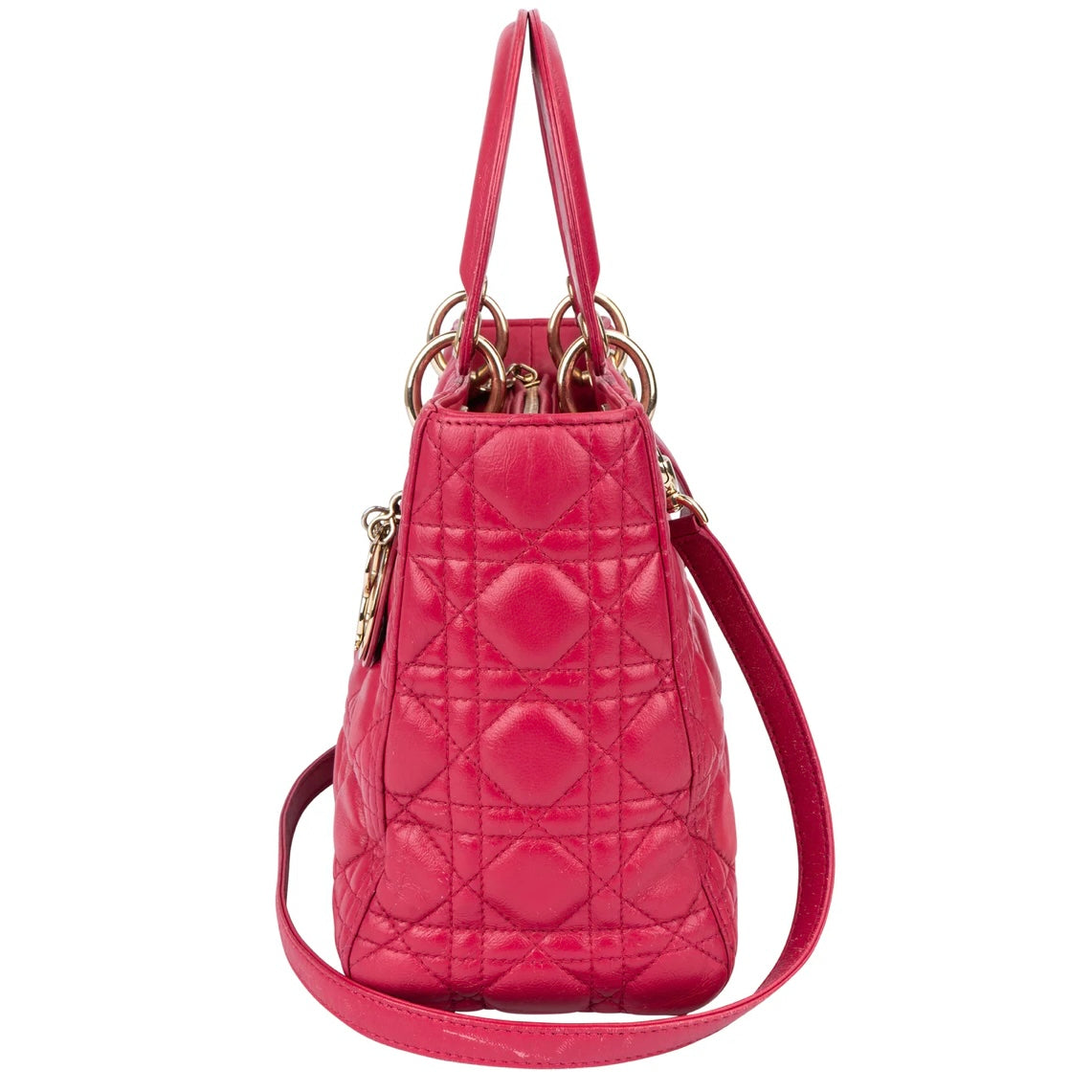 Christian Dior Quilted Leather Lady Dior Handbag