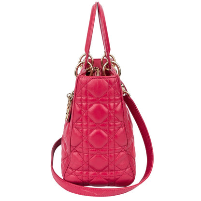 Christian Dior Quilted Leather Lady Dior Handbag