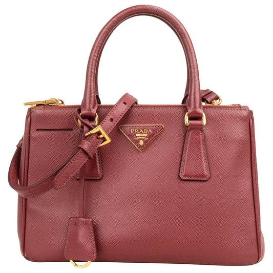 Prada Saffiano Leather Small Galleria Handbag