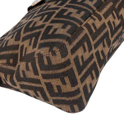 Fendi FF Monogram Baguette Buckle Shoulder Bag