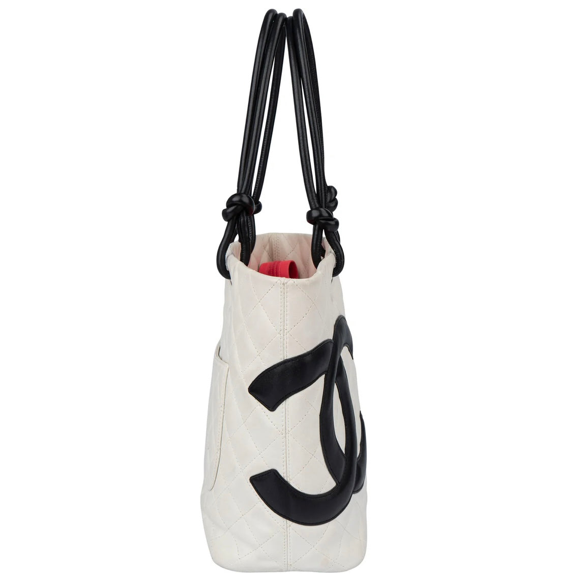 Chanel Quilted Bicolor Lambskin Cambon Handbag