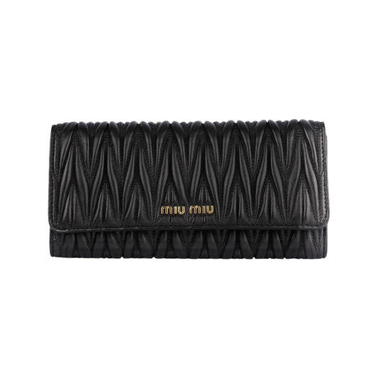 Miu Miu Quilted Leather Wallet