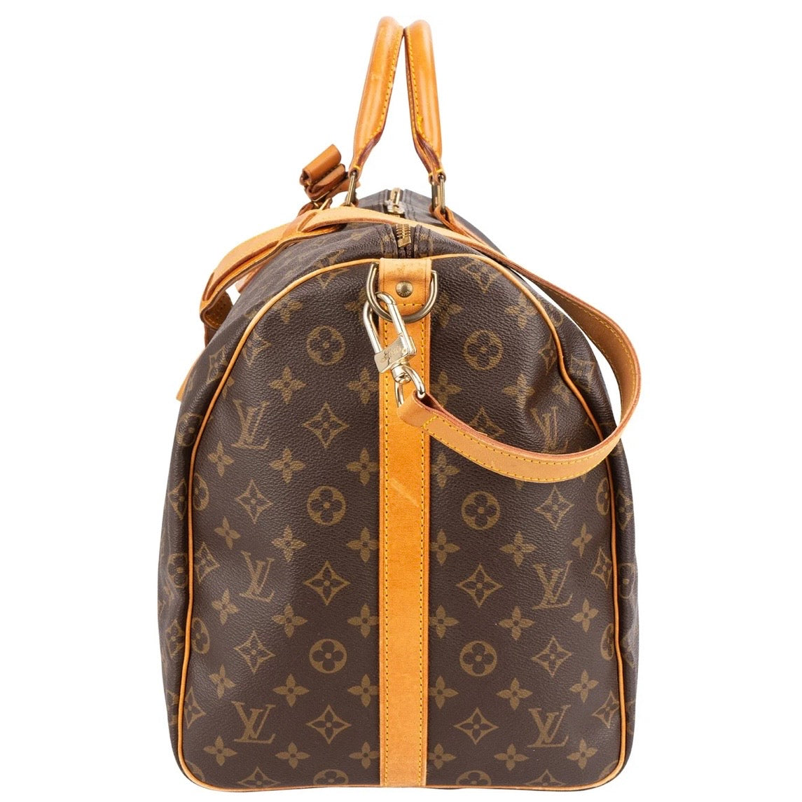 Louis Vuitton Monogram Canvas Keepall 55 Shoulder Travel Bag