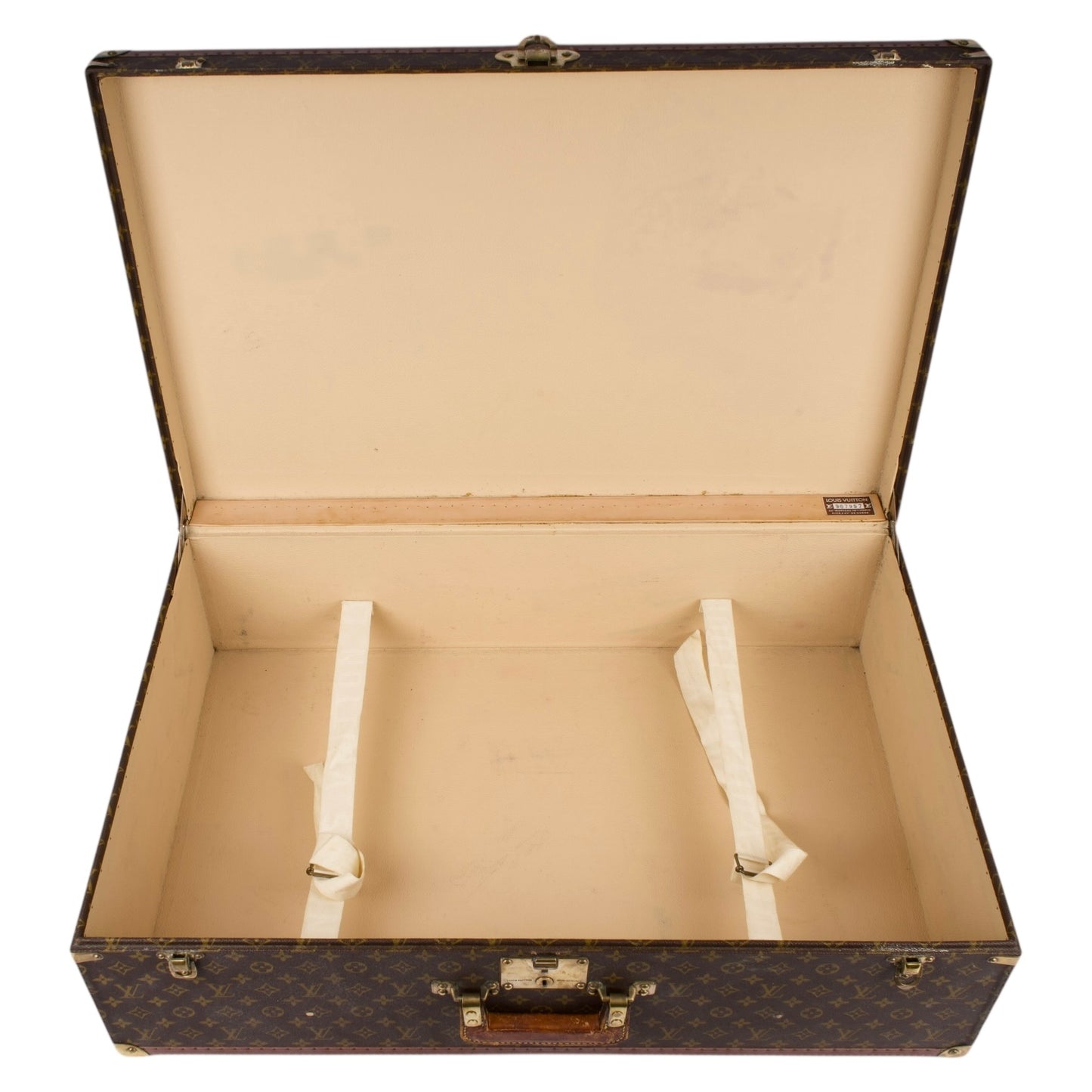 Louis Vuitton Canvas Monogram Bisten 80 Suitcase Trunk