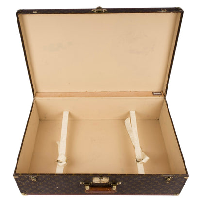 Louis Vuitton Canvas Monogram Bisten 80 Suitcase Trunk
