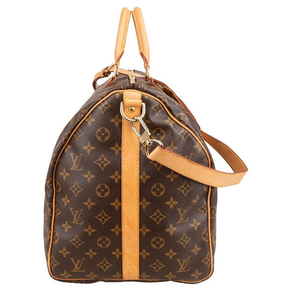 Louis Vuitton Monogram Canvas Keepall 55 Shoulder Travel Bag