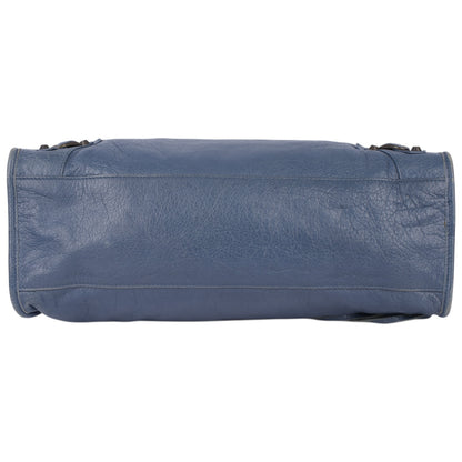 Balenciaga Blue Leather City Handbag