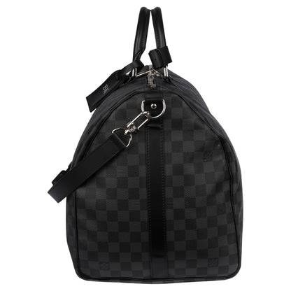 Louis Vuitton Monogram Damier Graphite Keepall 55 Bandoulière Travel Bag