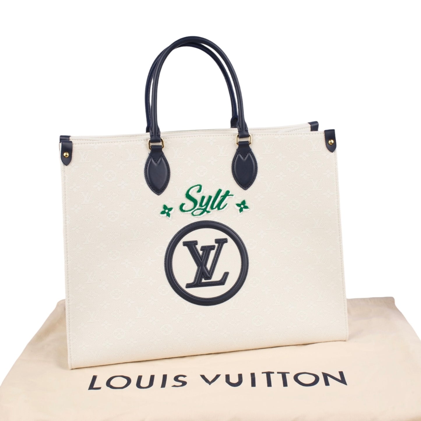 Louis Vuitton Canvas OnTheGo Sylt Tote Bag