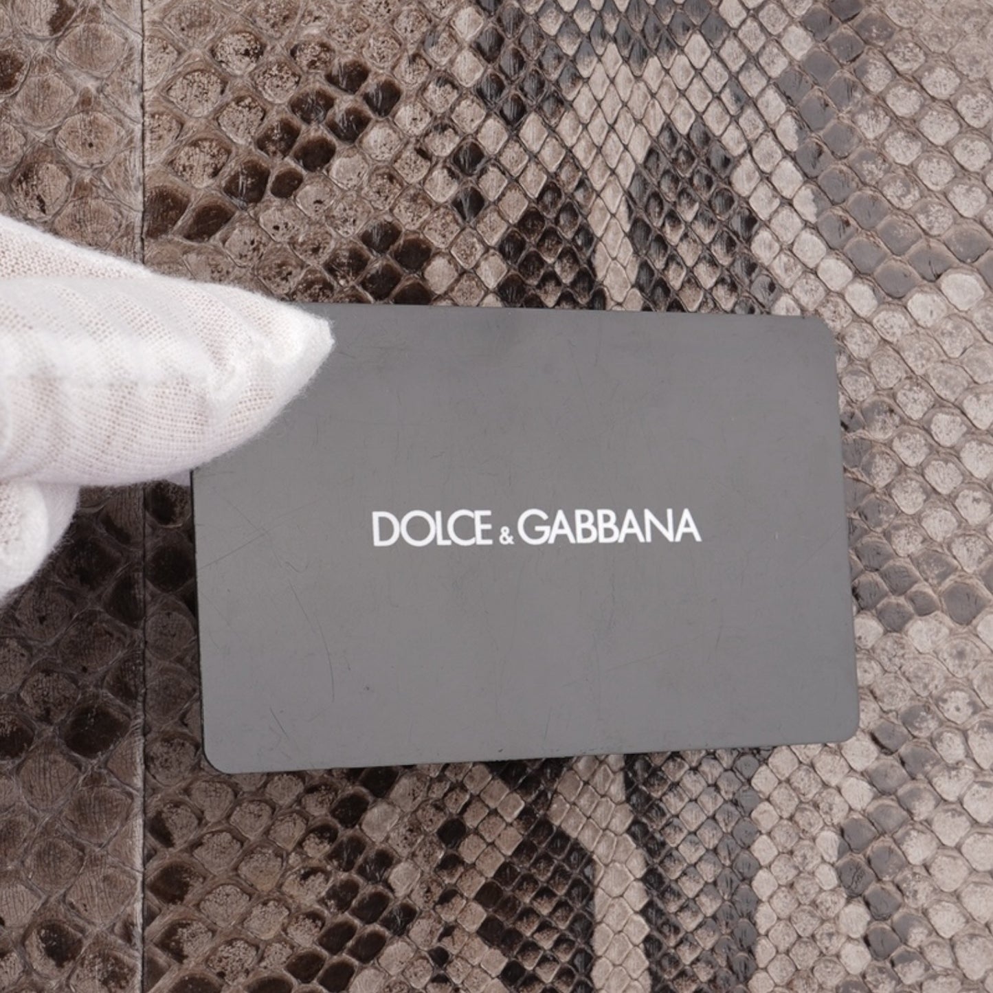 Dolce & Gabbana Phyton Leather Top Handle Bag