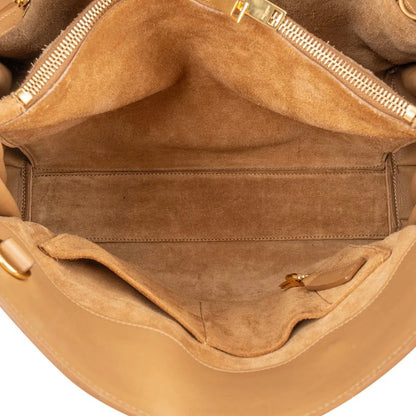 Yves Saint Laurent Smooth Leather Sac De Jour Handbag