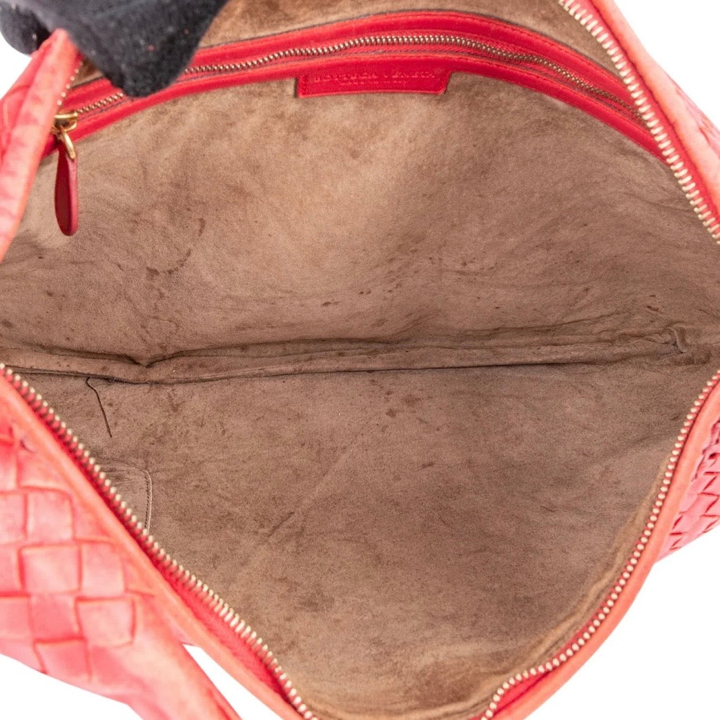 Bottega Veneta Intrecciato Leather Belly Hobo Shoulder Bag