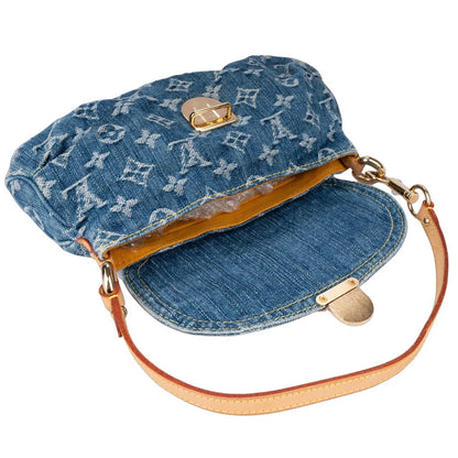 Louis Vuitton Denim Monogram Pleaty 2003 Handbag