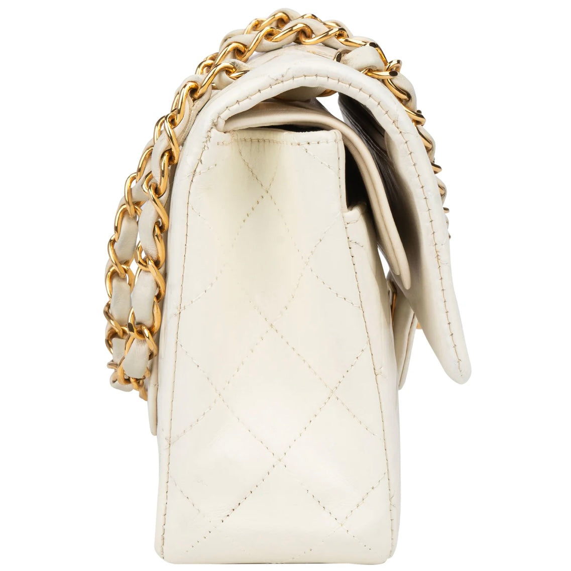 Chanel Quilted Lambskin 24K Small Double Flap Crossbody Bag