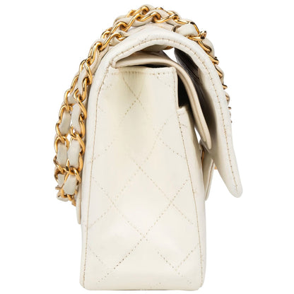 Chanel Quilted Lambskin 24K Small Double Flap Crossbody Bag