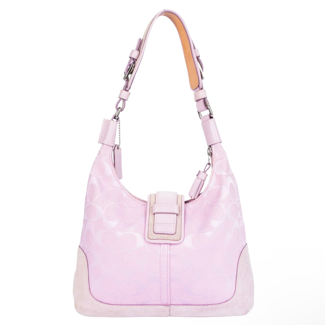 Coach Pink Monogram Shoulder Bag