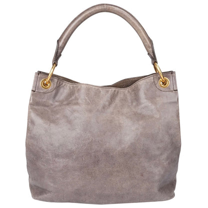 Prada Fumo Leather Vitello Handbag