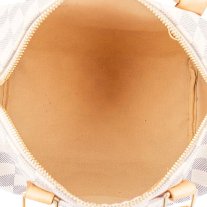 Louis Vuitton Damier Azur Monogram Speedy 25 Handbag