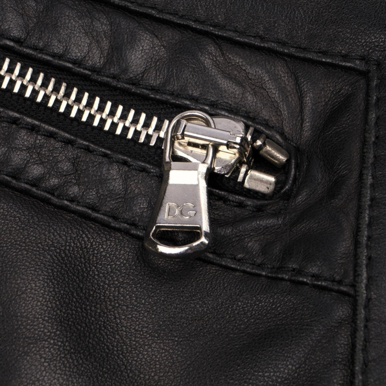 Dolce & Gabbana Multi-Zip Cropped Leather Jacket (42)