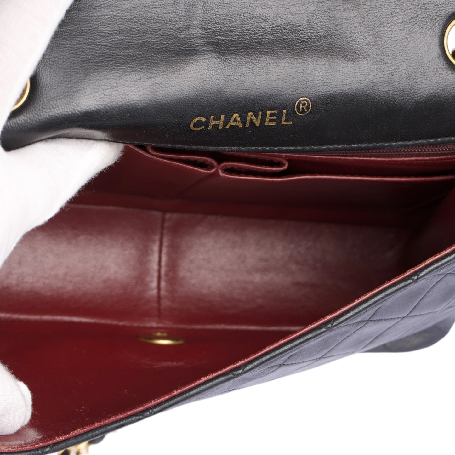 Chanel Quilted Lambskin 24K Gold Single Flap Crossbody Bag