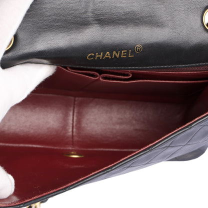 Chanel Quilted Lambskin 24K Gold Single Flap Crossbody Bag